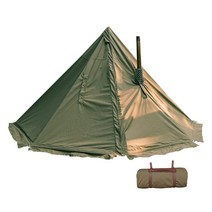 YAJIN CRAFT 군막 텐트 원폴 텐트 솔로 텐트 TC 텐트 스커트 부착 이랑화 굴뚝 구멍 부착 더블 지퍼