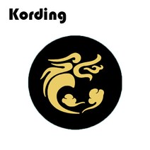 코딩 KD-34 원형 스마트폰 마그네틱 자석 디자인 철판 플레이트, 1개, 63. 드래곤 4cm