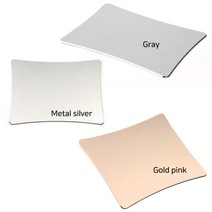 초슬림 휴대용 노트북 알루미늄 마우스패드 3색상, 메탈실버