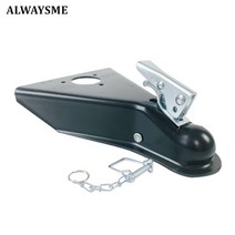 트레일러커넥터 ALWAYSME 트레일러 히치 커플러는 2 quot히치 볼에 적합 기본 색상 검정색