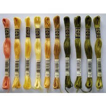 총각원단) DMC 프랑스자수실 [면사 117~25번사 8M]_722~733, 727, 8m