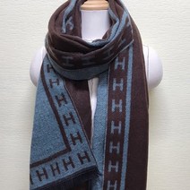 [국산] ﻿H 테라 울 양면 니트 롱 머플러 / 목도리 4color