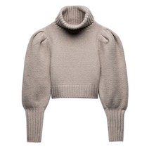 ZARA 크롭 퍼프 슬리브 니트 스웨터 02488002706