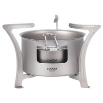 불멍 화로대접이식 화로대 LIXADA-티타늄 캠핑 스토브 알코올 초경량 미니 포켓 야외 목재 굽기 바베큐, [01] Set