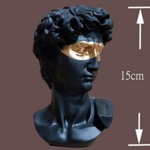 인테리어 소품 수지 조각 아트 데코 장식품 결혼식 웨딩 장식 파티 거실 석고 모던 홈, A 블랙 골드