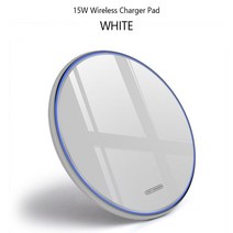 무선충전기 15W Qi 무선 충전기 아이폰 X XR XS 최대 8 빠른 삼성 Xiaomi 화웨이 전화, 02 15W Mirror Silver