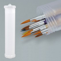 붓케이스 붓통 반투명 원형 미술용품 플라스틱 붓통