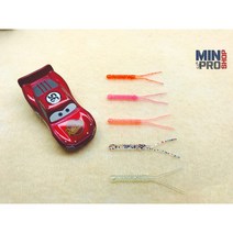 [민프로샵] (더블테일) 웜 2.2인치 (10ea) 볼락 아징 웜 소프트베이트, 오렌지