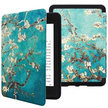 KANNIL 완전히 새로운 Kindle Paperwhite(10세대 2018년 릴리스 Model NO. PQ94WIF)용 케이스 자동 슬립웨이크가 있는 가장 얇고 가벼운 소프트 플렉시블 TPU 백 커버 (Apricot Blossom)