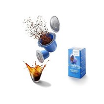 BLUECUP Bluecup용 재사용 가능한 캡슐 6캡슐 네스프레소 머신과 호환되는 리필 포드오리지널 라인, Bluecup Capsule Pack