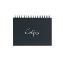 삼원 아트스퀘어 크로키북 하드커버 105g 80매 스프링, 검정/210x297/A4(CK02)