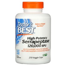 닥터스베스트 세라펩타아제 세라펩타제 120000SPU 270정 Doctors Best Serrapeptase