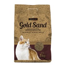 판도라 골드샌드 벤토나이트 모래 무향 5kg 고양이천연모래, 5000g
