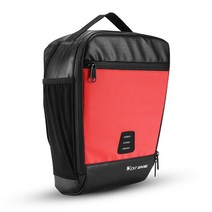 자전거바구니WEST BIKING-7.3L 자전거 핸들 바 가방 방수 프론트 백 사이클링 바구니 스쿠터 w 물병 홀더, 01 빨간