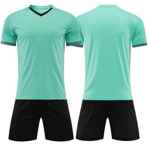 족구유니폼세트 족구복 축구단체복 맞춤형 인쇄 축구 유니폼 반바지 남성 여성 소년 키즈 성인 이름 번호 로그, [03] Kids Szie 2XS, [04] green