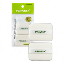 프린시아 후로킹 분첩 사각 화장 2P D 미용 퍼프 NBR 면 캐론, 단품