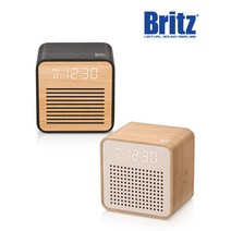브리츠 BZ-REC200 블루투스 스피커 LED 알람 시계 휴대용 아웃도어 시간 날짜, 블랙