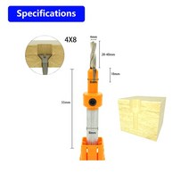 1/5pcs 8mm/10mm 정장 섕크 HSS 목공 카운터 싱크 라우터 비트 세트 나사 추출기 레몬 철거 밀링 커터, 8mm, 05 4mmX8mm-10mm
