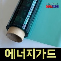 에너지가드 단열필름 10M 자외선차단 사생활보호 실용필름, 그린 투명