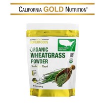 캘리포니아 골드 뉴트리션 Superfoods 밀싹(Wheat Grass) 분말 8.5 온스 (240g), 1