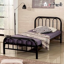 (주)가구타운 철제 DW102 싱글 S 슈퍼싱글 SS 단층 침대 단층프레임, 싱글 화이트, 강판받침대로 변경, 매트없이 프레임만