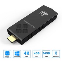 미니컴퓨터 미니PC w5 pro windows 10 mini 스틱 intel atom z8350 1.44ghz 4gb8gb ddr3 64gb128gb 5g wifi win 10, 4GB 램 64GB EMMC, 우리를