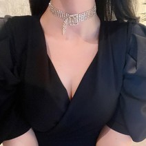 여배우 시상식 초커 목걸이 2컬러
