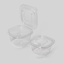 원터치 사각 소스컵 대 투명 100개, 단품