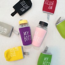 [이거찜] 보틀물병 파우치 물병주머니 텀블러 물통케이스, 마이보틀물병파우치 노랑