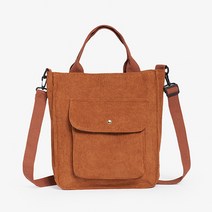 쥬벨로 코듀로이 크로스백 데일리 가방 캠퍼스 토트백 여행 골덴 에코백 투웨이 천가방