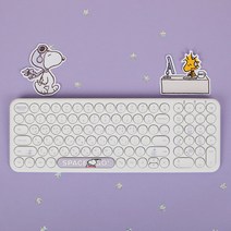 피너츠 스누피 캐릭터 무선 무소음 키보드, 스누피 피너츠 무선 무소음 키보드, 스누피 피너츠 무선 무소음 키보드