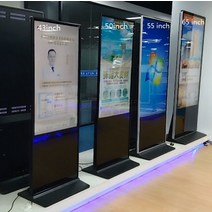 세로모니터 보조 피벗 서브 바닥 스탠딩 키오스크 32 43 55 65 인치 수직 터치 스크린 PC 내장 디지털 간, 02 65 INCH