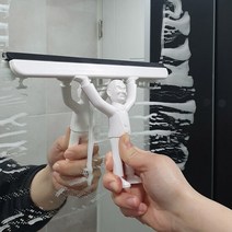 젠틀맨 스퀴지 스탠드형 유리닦이 거울 창문 물기제거, 색상:그레이