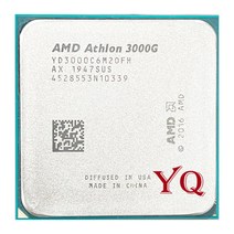 AMD Athlon 듀얼 코어 쿼드 스레드 CPU 프로세서 3000G X2 3.5 GHz YD3000C6M2OFH/YD3000C6M2OFB 소켓, 한개옵션0