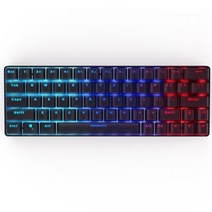 게이밍 키보드 bw-kb1 무선 블루투스 호환 gateron 블랙 스위치 rgb 63 키 레이아웃 nkro type-c 기계 게임, 협력사, 검은 색, 갈색 스위치