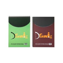 아트앤디자인 드로잉스케치북 16절16매 200g 연미색