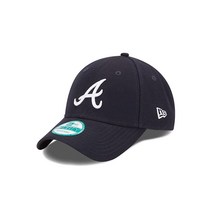 New Era MLB Road The League 9FORTY 조절 가능한 캡, Atlanta Braves