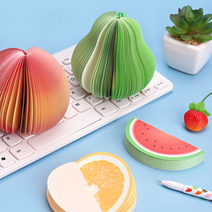 메모지/사무용품/문구/맛있는/4종 디자인/과일 메모지/포스트잇/떡메모지/입체메모지, 복숭아