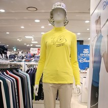디즈니골프 가을 겨울 스포츠 여성 골프웨어 여자 골프의류 기능성 스판 반목 이너 티셔츠 4컬러 DL3LTS080