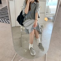 리더스 리더스 카라넥 롱 원피스 무지 스타일 패션 코디 (8410223)
