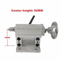 공구 부품 CNC 심압대 4 축 MT2 로터리 선반 조각 기계 척용, 10 92MM Center height