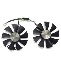 [해외] Zotac geforce gtx 960 amp 980ti gtx950 amp 2 gb gpu 그래픽 비디오 카드 냉각 팬용 기존 87mm ga91s2h pc 냉각 팬, 1 pair
