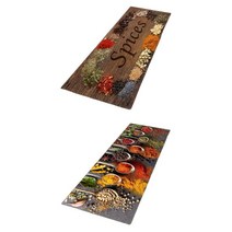 주방매트 플로어매트 플로어 현관 복도 다이닝룸 면적 러그 도어매트 C 40x120cm+주방 매트 바닥 매트 바닥 입구, 폴리에스터, 40x120cm