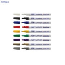 유성 페인트마카 1mm 세밀 작업 마킹펜 마커펜 페인트마카펜 나무, 1개, 검정