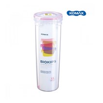 코멕스 원형 밀폐용기 1.3L 파스타면 국수통 곡물 쌀 대파보관 플라스틱 용기 냉장고