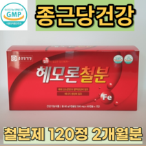 철분제 빈혈 복용 헤모글로빈 빈혈에 좋은 영양제 여성 어지러움 2개월분 학생 임산부 임신중기 초기, 2개월분(120정)_사은품패치