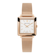 라르손앤제닝스 Norse MILANESE 34MM 로즈골드 새틴-화이트 여성 손목시계