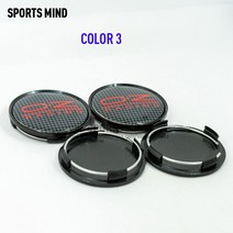 휠캡 4개/ 14 색 63MM OZ 레이싱 카 휠 센터 허브 캡 자동차 엠블럼 배지 로고 라벨 스타일링 액세서리, 03 COLOR 3