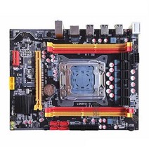 X99 X79 듀얼 메인보드 CPU 멀티 XEON, 노란색 19x23
