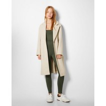 Bershka Drop shoulder cloth coat Sand 버쉬카 드롭 숄더 코트 샌드